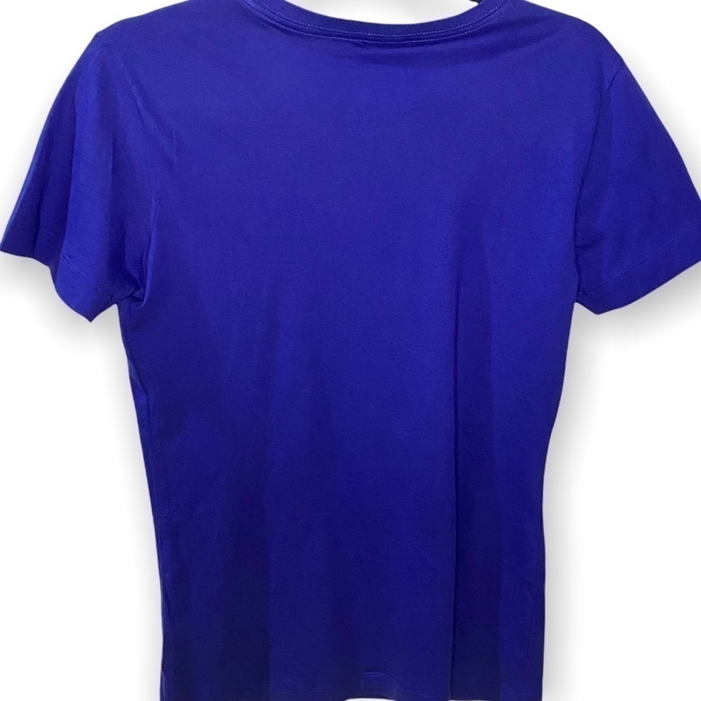 Nike Blue Short Sleeve Tee with White Logo - Picture 2 of 3